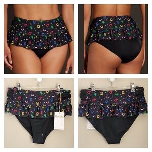 Sailor Moon Luna Swim Bottoms New #1624